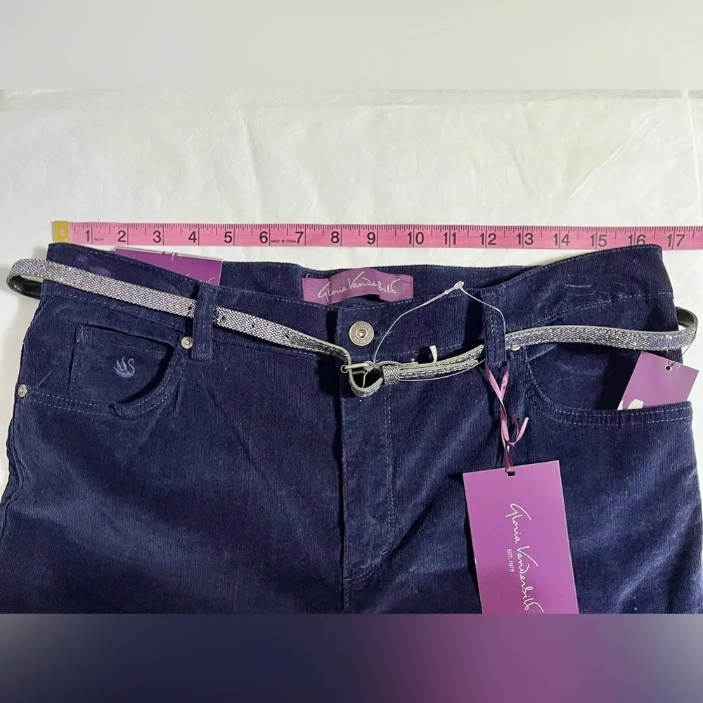 Gloria Vanderbilt blue corduroy. Size 14 petite. - Picture 4 of 7
